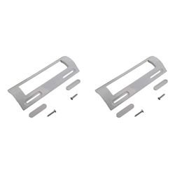 Paxanpax PRF016 Universal Rectangular White Plastic Fridge Freezer Grab Handle 20 Centimeters (Pack of 2)