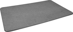 Cornat KGPLGOH Tapis de Bain 60 x 39 x 1 cm - en Terre de diatomée - Matériau Naturel Durable et Solide - Absorbant l'eau et séchage Rapide - Antibactérien et Doux pour la Peau - Gris