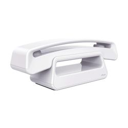 ALCATEL Epure Iconic - Téléphone Fixe sans Fil DECT - Design Vintage - Grand Écran Graphique Haute Lisibilité - Mains Libres - Fonction Blocage des Appels - Blanc