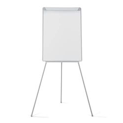 Lavagna Professionale Magnetica Bianca a Cavalletto con Portablocchi, 70 x 100 cm