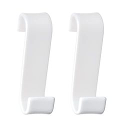 Gedy Merlin 2-delige set kleerhangers, witte afwerking, serie van thermoplasthars