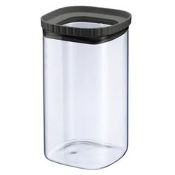 Westmark Boîte en verre avec couvercle en silicone – Boîte de rangement pratique avec couvercle, idéale pour ranger les pâtes, les épices, le thé, les bonbons et bien plus encore, rectangulaire,