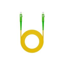 Zarivy 20 m, LSZH, SC/APC-SC/APC, fiberoptisk kabel i enkelläge, idealisk för nätverksanslutningar och dataöverföring i känsliga miljöer.