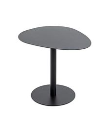 HAKU Möbel Bijzettafel, zwart, metaal - Afmetingen: B 51 x H 42 x D 41 cm, Stijl: modern