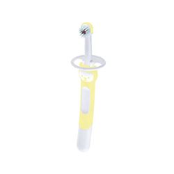 Mam Training Brush Brosse à dents pour enfants avec manche long, 5 mois, vert