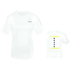 Nexus Groot Barrière-T-shirt, volwassenen, uniseks, wit, XL
