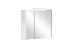 Schildmeyer Palermo 157491 - Armario con Espejo, Color Blanco Mate, 65 x 16 x 62,7 cm