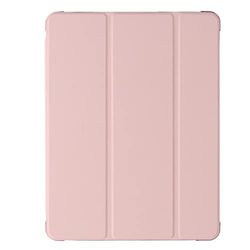 Compatible with iPad (10.2 inch) Tablet Protective Case, Y Shaped Folding Case with Pen Slot, Can Support, Pink