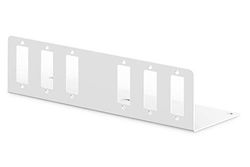 DIGITUS adapterplaat voor FO Unibox DN-96800S-2-6x SC-Duplex of LC-Quad - glasvezel patchpanel - grijs