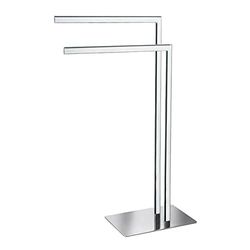RIDDER Newcastle - Toallero de pie (Acero Inoxidable, Cromado, Aprox. 51 x 81 x 20 cm.