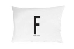 Design Letters Funda de Almohada 63x60 A-Z-P, Blanco