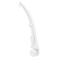 Fehn Toldo para autocaravanas con soporte de pinza para música, postes móviles para viajar, práctico soporte móvil de viaje para bebés y niños pequeños a partir de 0 meses, blanco