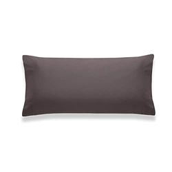Sancarlos – Pillow Cover Combicolor, Dark Grey, 100% Cotton Percale, Pillow Bed 155 (45x175)