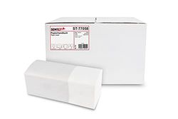 Semy - Toalla de mano de papel con doble capa, 25 x 23 cm, color blanco brillante [4000 hojas]