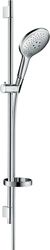 hansgrohe Raindance Select S Set doccia 150 3 getti con asta doccia 90 cm e portasapone, cromo, 27803000