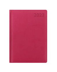 Letts Verona A5 week to view 2023 diary - pink