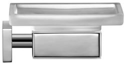 Duravit Soap dish, Glass Chrome, 11,5 cm x 12 cm