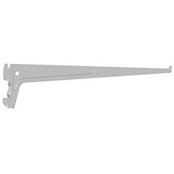 Element System 18133-00012 PRO-drager, plankdrager, 1 rij, 2 stuks, 7 afmetingen, 3 kleuren, L = 35 cm, wit, voor kastsysteem/wandrail