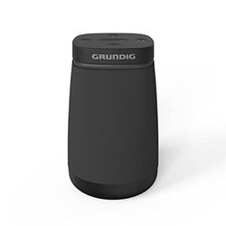 GRUNDIG, Enceinte Portable 360° Bluetooth 5,0 Waterproof IPX7, 10WRMS, Mains Libres, 11h d'autonomie, Entrée auxiliaire -1 Radiateur de Basses Passives, Fonction Power Bank, Noir