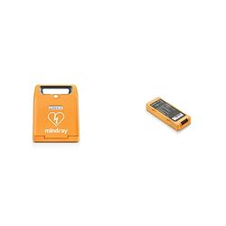 Mindray Beneheart C1A AED, Fully Automatic Defibrillator + Mindray BeneHeart Automated External Defibrillator (AED) Replacement Battery (‎Lithium Manganese Dioxide Battery)