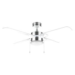 Cecotec Plafondventilator met Licht EnergySilence Aero 450 IronWhite, 50 W en 42”, met licht, 3 snelheden, 4 omkeerbare bladen en zomer-/winterstand
