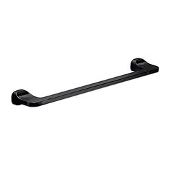 Gedy Nero, Krabi Porta Asciugamani CM.45, Colore, Componenti Realizzati in Acciaio Inox e Cromall, Garanzia 2 Anni, Misure 3,3 x 45 x 7 CM e Peso 0,35 kg, Design R&S, 45 cm