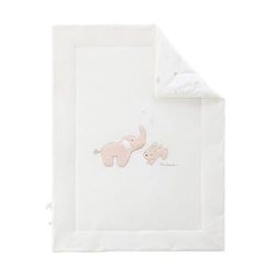 NOUKIE'S Fluffig filt - Bali, mocka och snö - Ecru – 75 x 100 cm