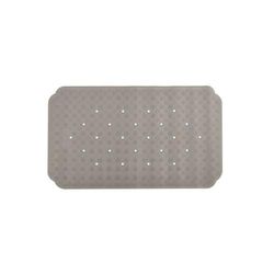 Spirella Ruby - Alfombrilla de Ducha (antibacteriana, Antideslizante, con ventosas, Aprox. 70 x 40 cm), Color Gris