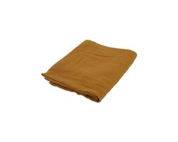 DOMIVA - MAXI TRYCKT LANGE 100 x 100 cm CARAMEL i bomullsgas