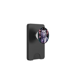 Majestic White Tiger - Elegante arte botanica della fauna selvatica PopSockets PopWallet per MagSafe