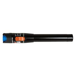 LogiLink Professional WZ0049 Verificador de continuidade de fibra ótica (10 mW, para 2,5 + 1,25 mangas), cor preta