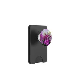 Magenta orquídeas blancas y magentas PopSockets PopWallet para MagSafe