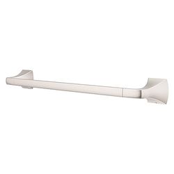 Pfister Bruxie Bath Towel Bar for Bathroom, 18-Inch, Wall-Mounted, Screw-in, Spot Defense Brushed Nickel Finish, BTBBIE1GS