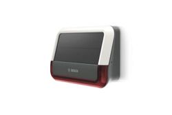Bosch Smart Home buitensirene, draadloos alarmsysteem met zonnepaneel, waarschuwt via pushmelding