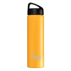 Laken Classic Garrafa térmica de aço inoxidável 18/8 e parede dupla a vácuo, unissexo para adulto, amarelo, 750 ml