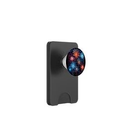 Disfraz colorido de fuegos artificiales para niños y niñas PopSockets PopWallet para MagSafe