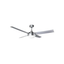 DC CROM/MAD LED plafondventilator, 132 cm, met 4 bladen die de luchtstroom optimaliseren. Stil en modern en eenvoudig te installeren, ideaal voor elke omgeving.