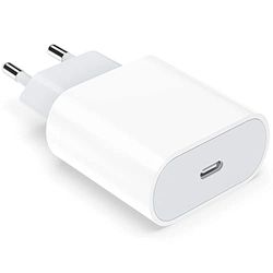 JEROYAL 20 W USB C strömförsörjning för iPhone 14/14 Pro/14 Pro Max/14 Plus 13 12 11 SE, Pad Mini, USB-C-adapter kontakt laddningskontakt laddningsadapter uttag laddare snabbladdare
