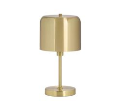LÁMPARA MESA METAL DORADO Ø20X40