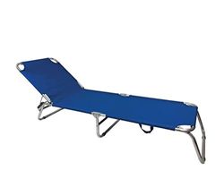 CLICLED My Brand JELB-B2005 Chaise Longue Pliante en Acier, 190 x 58 x 26 cm, pour la mer, Le Jardin, Le Camping Tube 24 mm, allié Alliage Tissu, 190x58x26cm