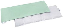 Medi Partners Cuscino Termico noccioli ciliegio 60x20cm 800g 100% Cotone Medi Partners 5 Camere Grande Terapia del freddo Federa sfoderabile (Menta Waffle)