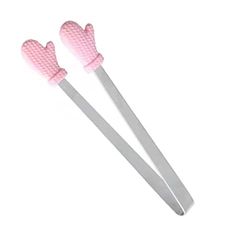 IXCVBNGHS Clip per alimenti a forma di guanto, in silicone, clip antiscivolo per pane (rosa), piccola