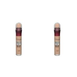 Maybelline New York, penna di copertura istantanea anti-età, correttore con micro applicatore, n. 121 Light Honey, 6,8 ml (Confezione da 2)