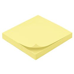 Bloc de notas reposicionable amarillo 100 hojas 75 x 75 mm