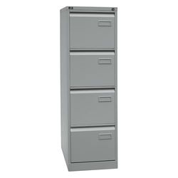 Bisley LIGHT Light Armoire de Bureau à Suspendre à Une étagère, Format A4, 4 tiroirs HR, Acier allié, 633 Noir, 62,2 x 41,3 x 132,1 cm