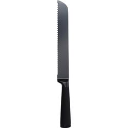Bergner Black Blade Couteau à Pain, acier inoxydable, noir, 42.5 x 8.5 x 5 cm