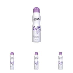 EVIN FEMME | Deodorante Donna Spray Amethyst, Fragranza Ribes Rosso e Caramello, Formula Attiva 24h, Dermatologicamente Testato, 150 ml (Confezione da 4)