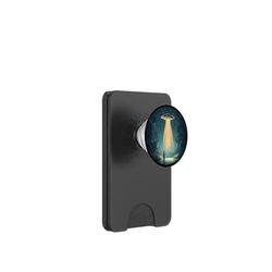 UFO Beams una caña de pescar para entusiastas alienígenas PopSockets PopWallet para MagSafe
