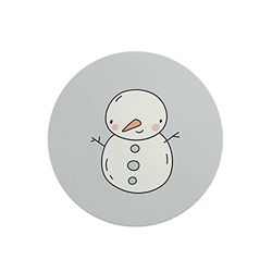 Questo Casa, Round Digital Printed Mouse Pad, Non-Slip Base, for Office and Home, Diameter:22cm