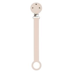 Nattou Pacifier Clip met universele houder siliconen, 21 cm, beige